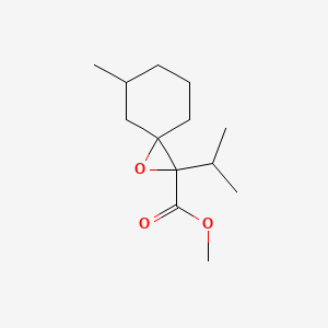 molecular formula C13H22O3 B13540960 Methyl 2-isopropyl-5-methyl-1-oxaspiro[2.5]octane-2-carboxylate 