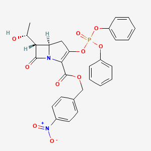 B1354108 p-Nitrobenzyl (5R,6S)-2-(diphenylphosphoryloxy)-6-((1R)-1-hydroxyethyl)carbapen-2-em-3-carboxylate CAS No. 75321-08-3