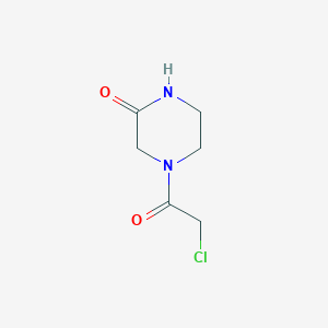 molecular formula C6H9ClN2O2 B1354118 4-(2-Chloroacetyl)piperazin-2-one CAS No. 59701-84-7