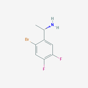 molecular formula C8H8BrF2N B13541188 (S)-1-(2-Bromo-4,5-difluorophenyl)ethanamine 