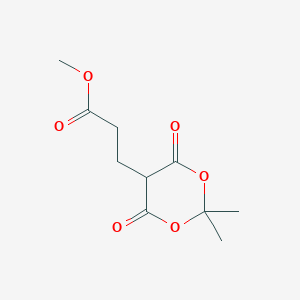 molecular formula C10H14O6 B1354122 Methyl 3-(2,2-dimethyl-4,6-dioxo-1,3-dioxan-5-yl)propanoate CAS No. 62054-77-7