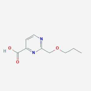 molecular formula C9H12N2O3 B13541263 2-(Propoxymethyl)pyrimidine-4-carboxylic acid 