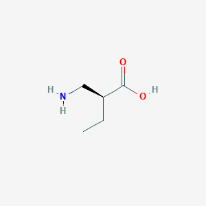 molecular formula C5H11NO2 B1354131 (2S)-2-(aminomethyl)butanoic Acid CAS No. 538368-15-9