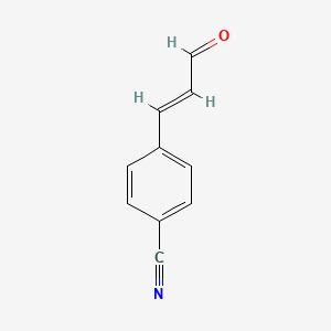 molecular formula C10H7NO B1354132 4-(3-Oxoprop-1-en-1-yl)benzonitrile CAS No. 41917-85-5