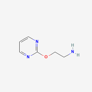 molecular formula C6H9N3O B13541390 2-(Pyrimidin-2-yloxy)ethan-1-amine 