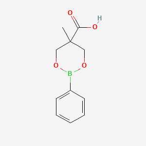 5-methyl-2-phenyl-1,3,2-dioxaborinane-5-carboxylic Acid