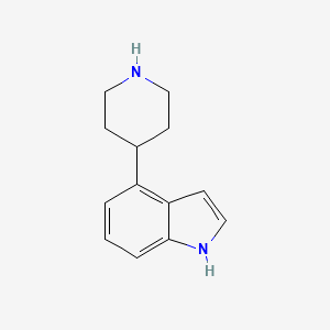 molecular formula C13H16N2 B13541486 4-(Piperidin-4-yl)-1H-indole 