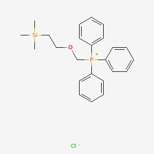 molecular formula C24H30ClOPSi B1354158 2-(Trimethylsilyl)ethoxymethyltriphenylphosphonium Chloride CAS No. 82495-75-8