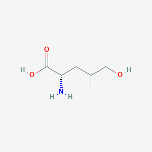 molecular formula C6H13NO3 B13541598 Leucine, 5-hydroxy- 