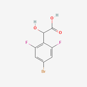 molecular formula C8H5BrF2O3 B13541611 2-(4-Bromo-2,6-difluorophenyl)-2-hydroxyacetic acid 