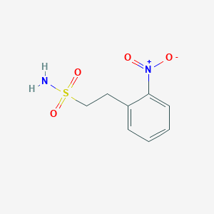 molecular formula C8H10N2O4S B13541654 2-(2-Nitrophenyl)ethane-1-sulfonamide 
