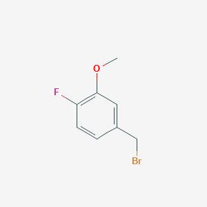 molecular formula C8H8BrFO B135417 4-(Bromomethyl)-1-fluoro-2-methoxybenzene CAS No. 141080-73-1