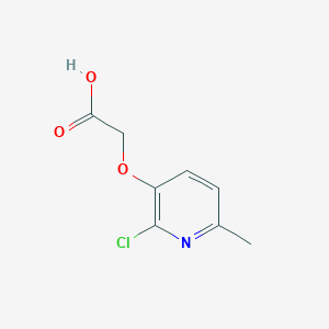 molecular formula C8H8ClNO3 B13541714 [(2-Chloro-6-methylpyridin-3-yl)oxy]acetic acid CAS No. 62805-02-1