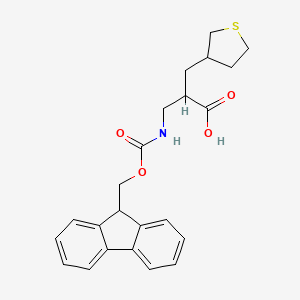 molecular formula C23H25NO4S B13541830 3-({[(9H-fluoren-9-yl)methoxy]carbonyl}amino)-2-[(thiolan-3-yl)methyl]propanoic acid 