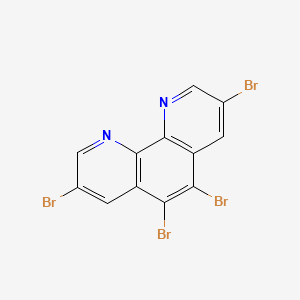 molecular formula C12H4Br4N2 B1354190 3,5,6,8-Tetrabromo-1,10-phenanthroline CAS No. 66127-00-2