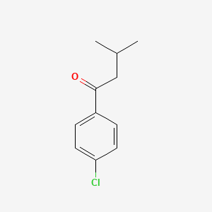 molecular formula C11H13ClO B1354195 1-(4-Chlorophenyl)-3-methylbutan-1-one CAS No. 71573-93-8
