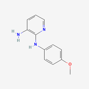 molecular formula C12H13N3O B1354196 2-N-(4-methoxyphenyl)pyridine-2,3-diamine CAS No. 41010-68-8