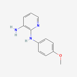 molecular formula C12H13N3O B1354196 3-Amino-2-(4-methoxyphenyl)amino-pyridine CAS No. 41010-68-8