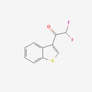 molecular formula C10H6F2OS B13542042 1-(1-Benzothiophen-3-yl)-2,2-difluoroethan-1-one 