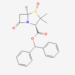 molecular formula C21H21NO4S B1354208 (2S,5R)-Benzhydryl 3,3-dimethyl-7-oxo-4-thia-1-azabicyclo[3.2.0]heptane-2-carboxylate 4-oxide CAS No. 87579-78-0