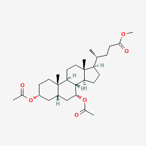molecular formula C29H46O6 B1354209 鹅去氧胆酸二乙酸甲酯 CAS No. 2616-71-9