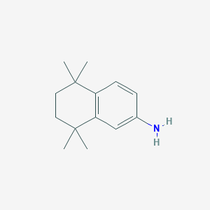 molecular formula C14H21N B1354213 5,5,8,8-Tetramethyl-5,6,7,8-tetrahydronaphthalen-2-amine CAS No. 92050-16-3