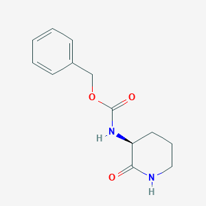molecular formula C13H16N2O3 B1354225 Benzyl (S)-2-oxopiperidin-3-ylcarbamate CAS No. 95582-17-5