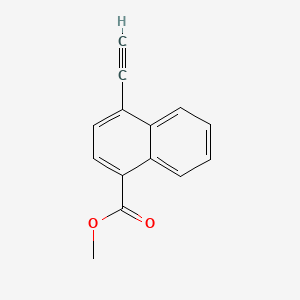 molecular formula C14H10O2 B13542308 Methyl 4-ethynylnaphthalene-1-carboxylate CAS No. 2866318-98-9