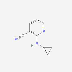 molecular formula C9H9N3 B1354240 2-(Cyclopropylamino)nicotinonitrile CAS No. 52583-90-1