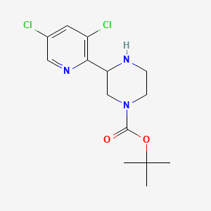 molecular formula C14H19Cl2N3O2 B13542439 Tert-butyl 3-(3,5-dichloropyridin-2-yl)piperazine-1-carboxylate 