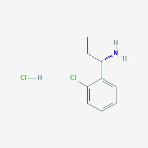 molecular formula C9H13Cl2N B1354245 (1S)-1-(2-Chlorophenyl)propylamine hydrochloride CAS No. 873893-94-8