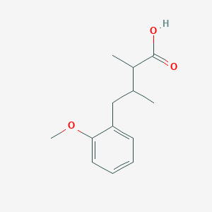molecular formula C13H18O3 B13542487 4-(2-Methoxyphenyl)-2,3-dimethylbutanoic acid 