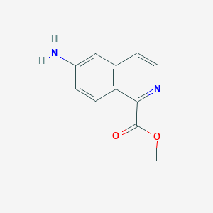 molecular formula C11H10N2O2 B13542524 Methyl 6-aminoisoquinoline-1-carboxylate 