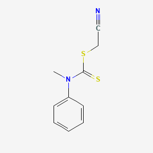 molecular formula C10H10N2S2 B1354254 Cyanomethyl methyl(phenyl)carbamodithioate CAS No. 76926-16-4