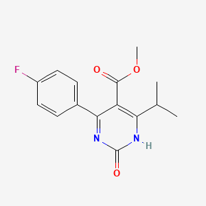 molecular formula C15H15FN2O3 B1354255 4-(4-氟苯基)-2-羟基-6-异丙基嘧啶-5-甲酸甲酯 CAS No. 488798-37-4