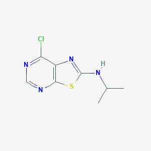 molecular formula C8H9ClN4S B1354257 (7-Chlorothiazolo[5,4-D]pyrimidin-2-YL)isopropylamine CAS No. 871266-86-3