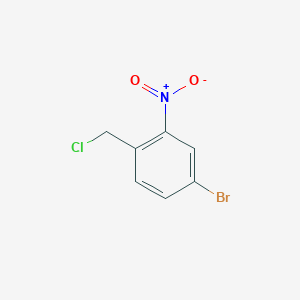 molecular formula C7H5BrClNO2 B13542642 4-Bromo-1-(chloromethyl)-2-nitrobenzene 