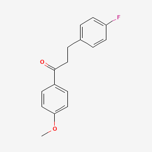 molecular formula C16H15FO2 B1354267 3-(4-Fluorophenyl)-4'-methoxypropiophenone CAS No. 886620-76-4