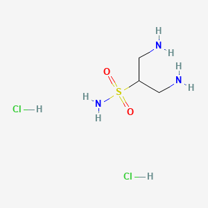 molecular formula C3H13Cl2N3O2S B13542718 1,3-Diaminopropane-2-sulfonamidedihydrochloride 