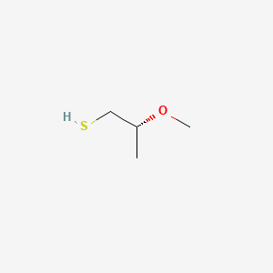 molecular formula C4H10OS B13542722 (2R)-2-methoxypropane-1-thiol 