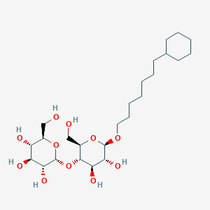 molecular formula C25H46O11 B1354276 7-Cyclohexylheptyl 4-O-Alpha-D-Glucopyranosyl-Beta-D-Glucopyranoside CAS No. 349477-49-2