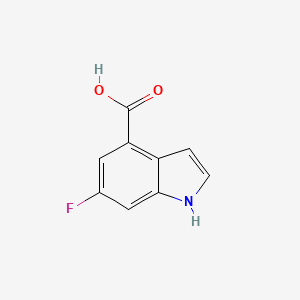 molecular formula C9H6FNO2 B1354277 6-fluoro-1H-indole-4-carboxylic Acid CAS No. 908600-71-5