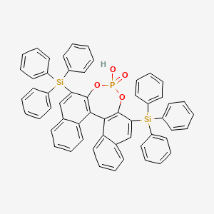 molecular formula C56H41O4PSi2 B1354280 (R)-(-)-3,3'-Bis(triphenylsilyl)-1,1'-binaphthyl-2,2'-diyl hydrogenphosphate CAS No. 791616-55-2