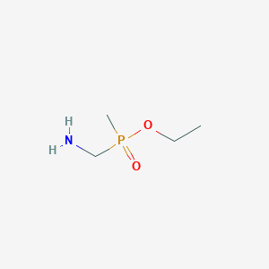 molecular formula C4H12NO2P B13542806 Ethyl (aminomethyl)methylphosphinate CAS No. 89175-75-7