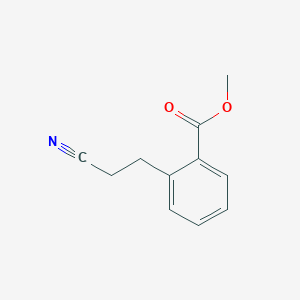 molecular formula C11H11NO2 B13542833 Methyl 2-(2-cyanoethyl)benzoate CAS No. 82234-95-5