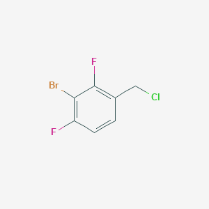 molecular formula C7H4BrClF2 B13542842 3-Bromo-2,4-difluorobenzyl chloride 