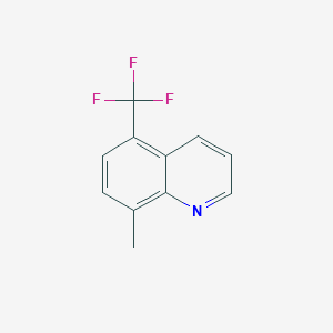 molecular formula C11H8F3N B1354291 8-Methyl-5-(trifluoromethyl)quinoline CAS No. 868668-58-0
