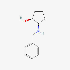 molecular formula C12H17NO B1354293 (1S,2S)-2-(benzylamino)cyclopentanol CAS No. 68327-02-6