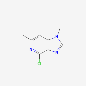 molecular formula C8H8ClN3 B1354296 4-Chloro-1,6-dimethyl-1H-imidazo[4,5-C]pyridine CAS No. 870135-17-4