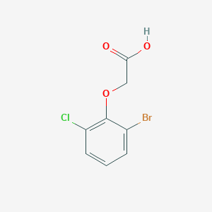 molecular formula C8H6BrClO3 B13542985 2-(2-Bromo-6-chlorophenoxy)-acetic acid 
